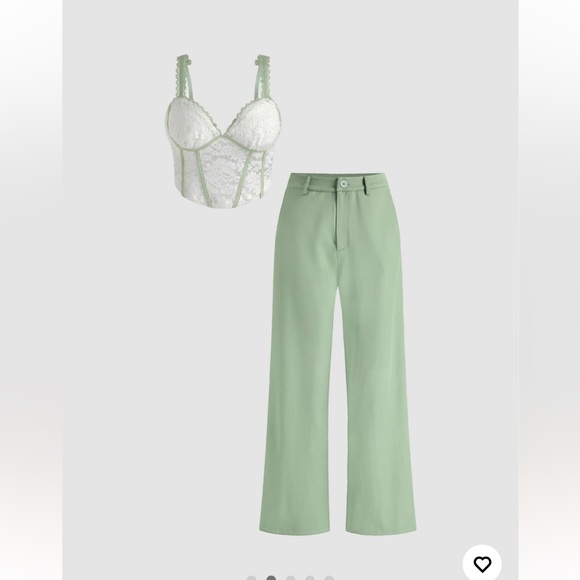 Crop Floral lace corset top - Picture 6 of 6